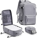 Carry On Backpack for Women Grey - Flight Approved Large Travel Pack