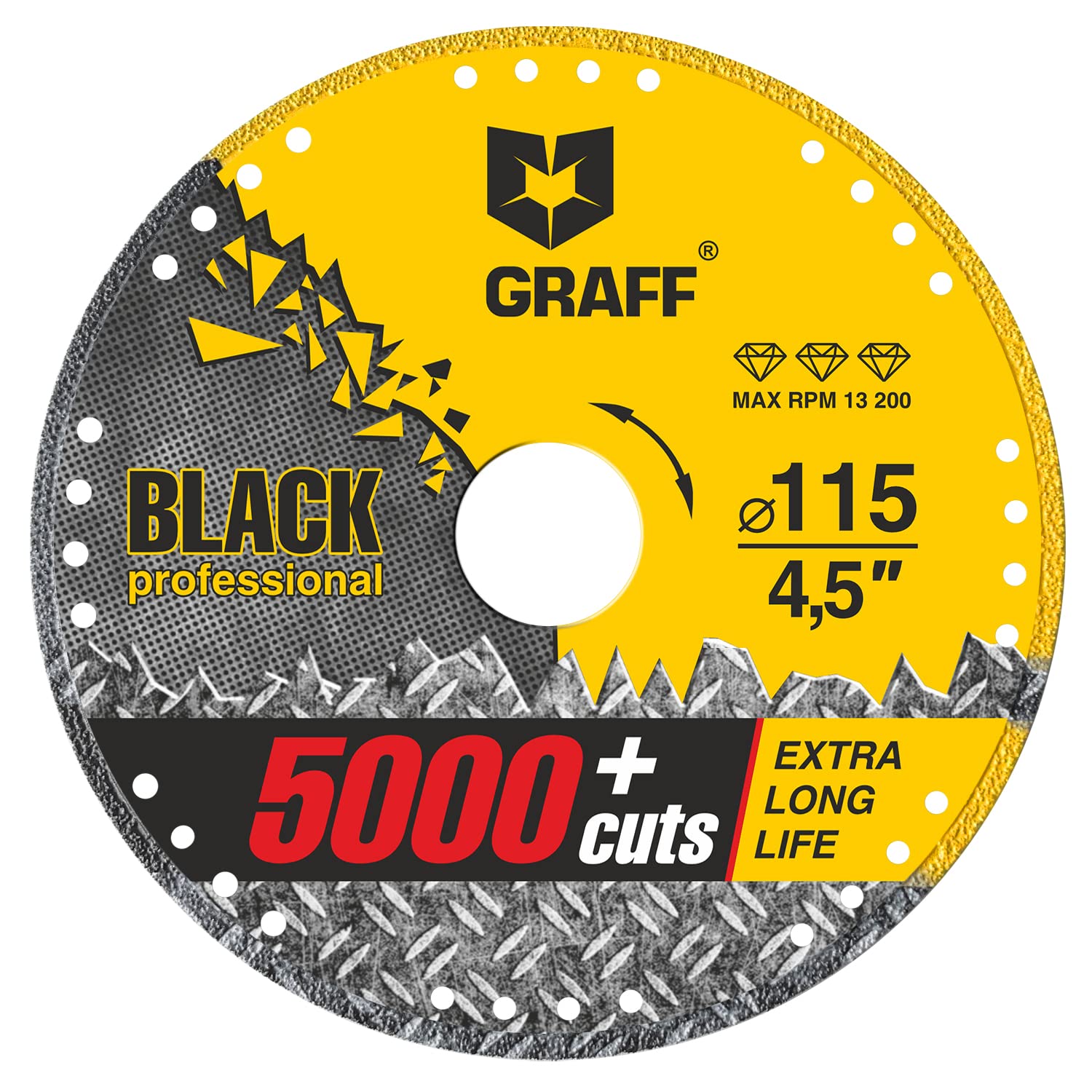 GRAFF Black Diamond Cut Off Wheels - 60x Longer Life!