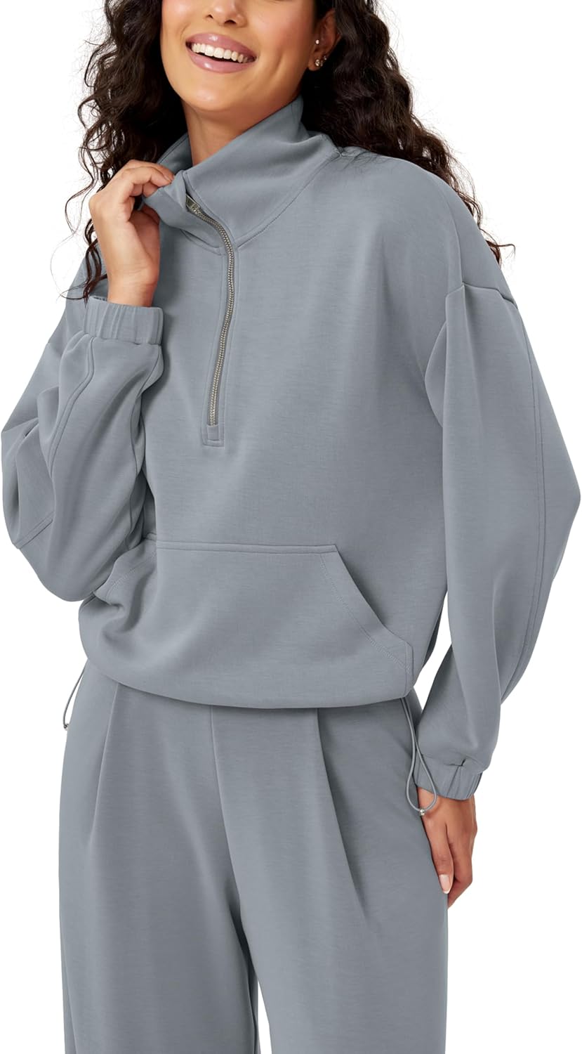 ODODOS Women's Modal Soft Cinchable Sweatshirts for Comfort