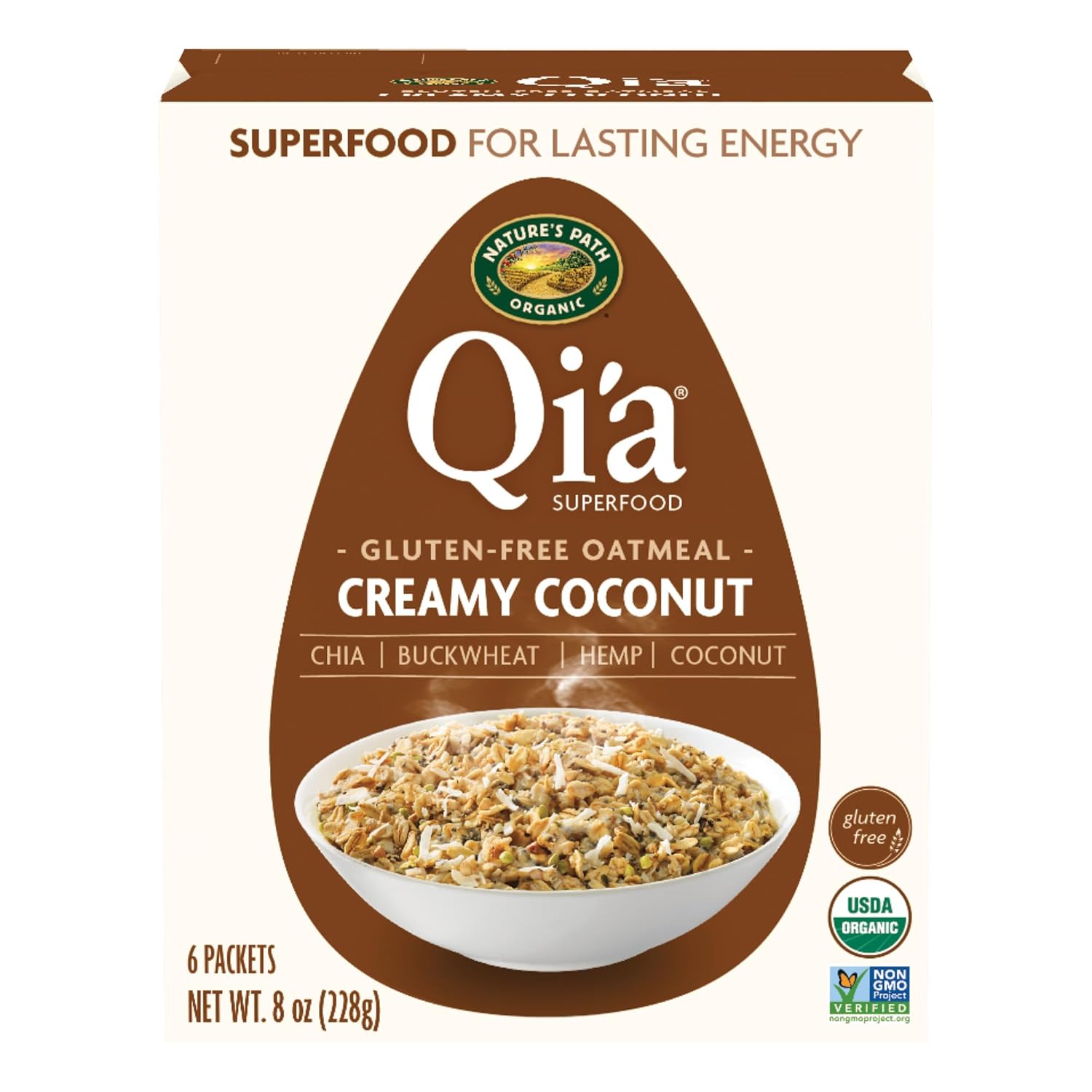 Nature's Path Organic Qi'a Creamy Coconut Instant Oatmeal Review