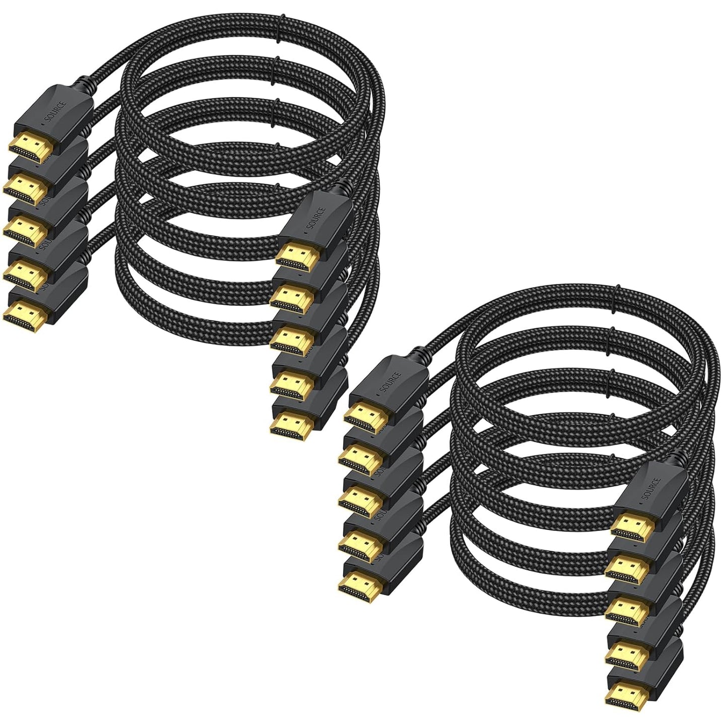 UV-CABLE 3FT HDMI Cable 10-Pack High Speed 4K HDR 3D