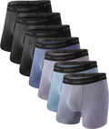 Men's Ultra Breathable Bamboo Boxer Briefs - No Riding Up Multipack