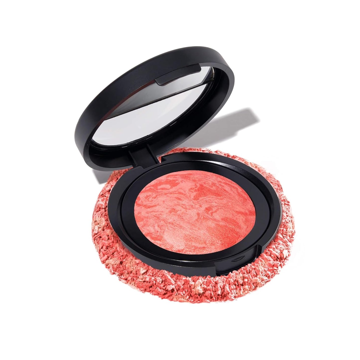 Baked Blush-n-Brighten Marbleized Blush for Cheeks - Cherry Custard