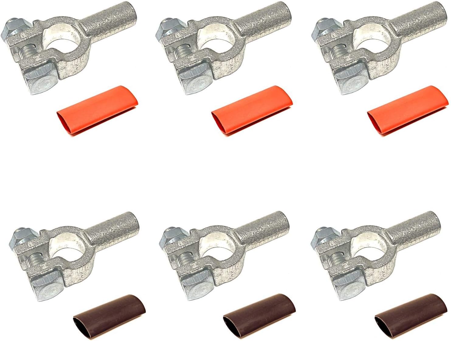 4/0 Gauge Pure Copper Battery Cable Ends with Heat Shrink Tubing
