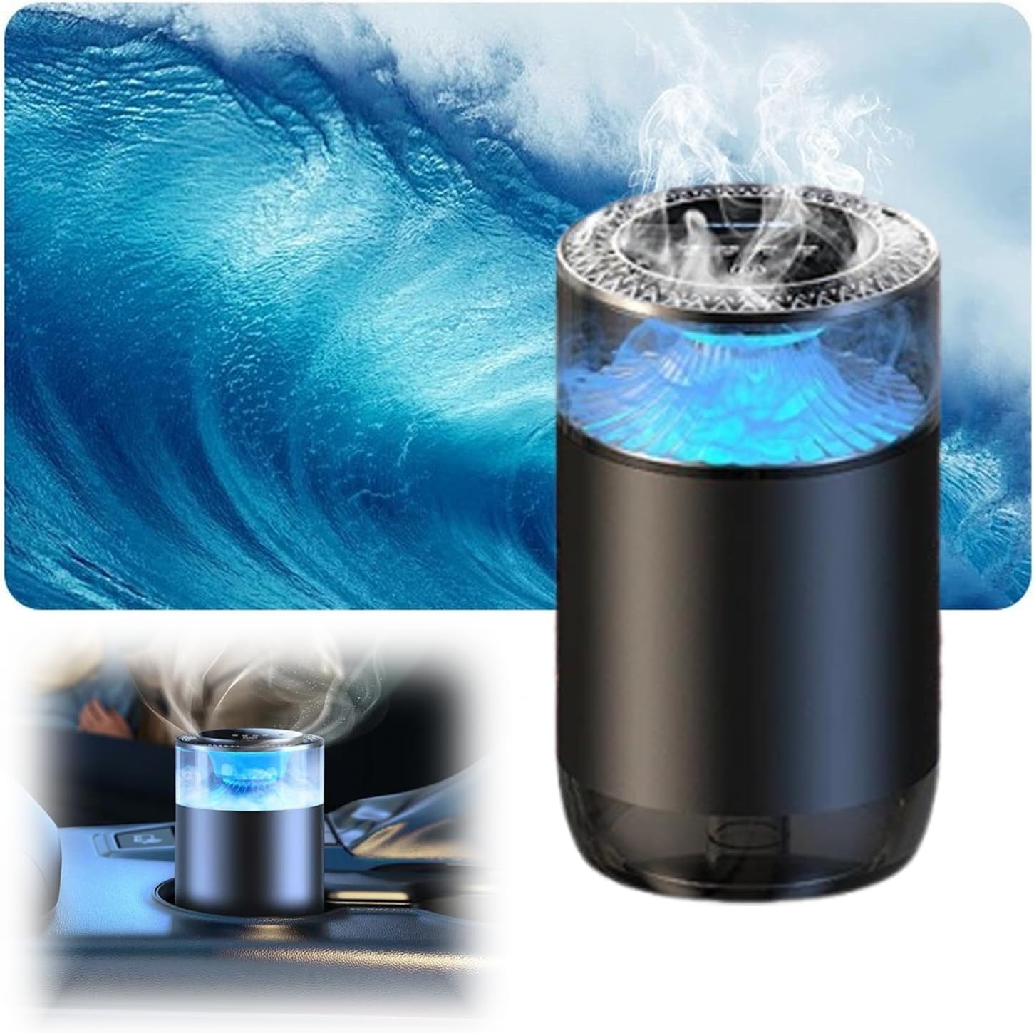 Long-Lasting Smart Car Freshener - 4 Light, 3 Scents
