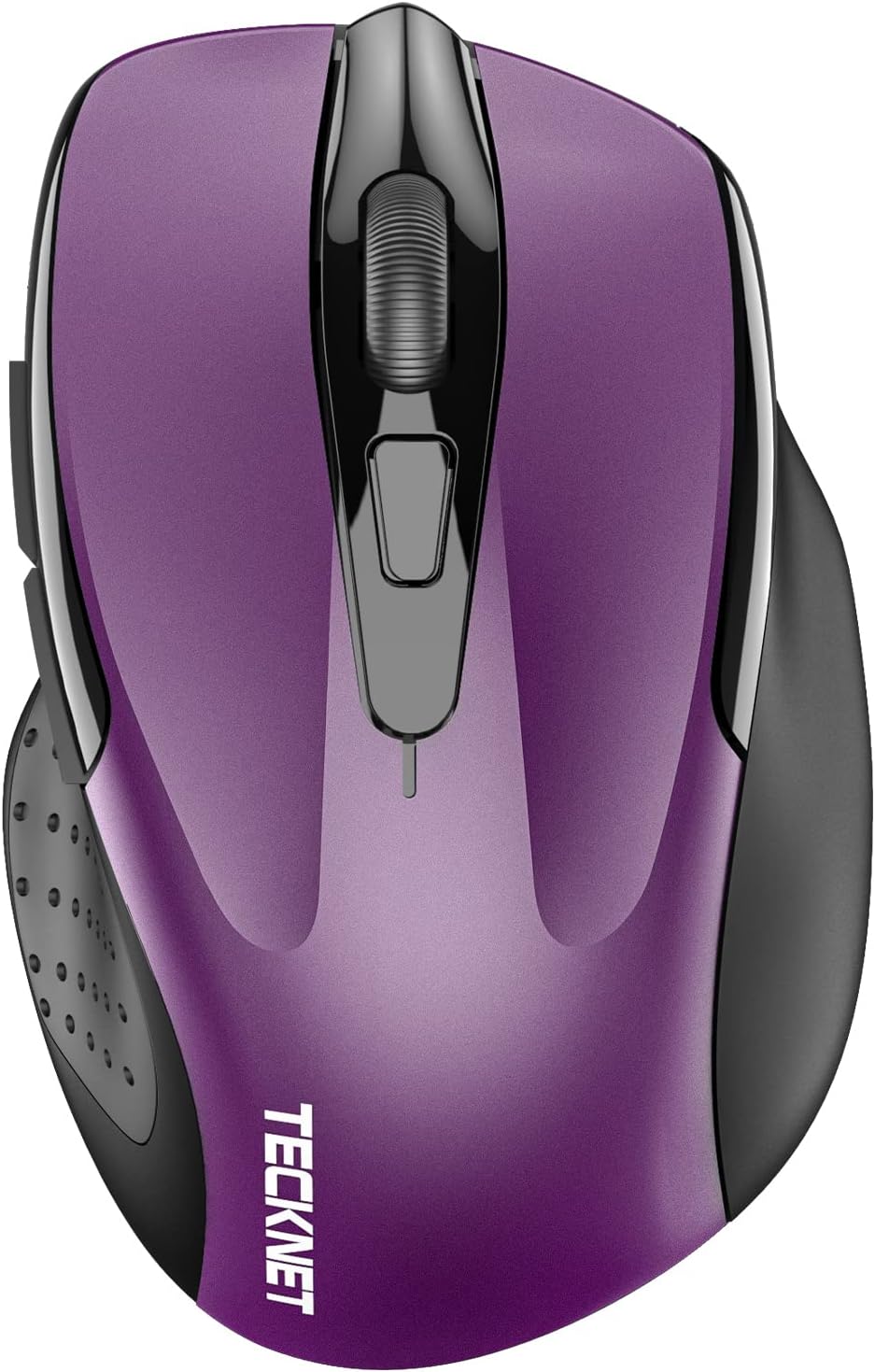 TECKNET Purple Wireless Mouse - Silent, 4800 DPI, Bluetooth, Wide Compatibility