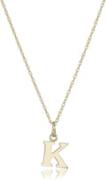 14k Gold-Filled Letter Charm Pendant Necklace for Stylish Elegance