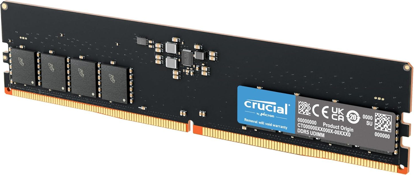 Crucial 64GB DDR5 RAM 5600MHz for High-Performance Desktops