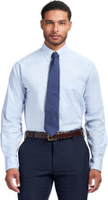 IZOD Men's Dress Shirt Regular Fit Long Sleeve - Wrinkle (Style BDPR)
