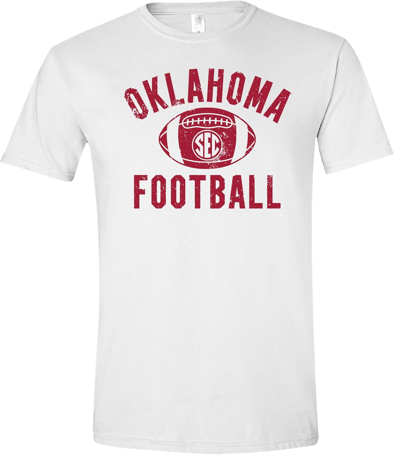 Oklahoma Sooners Cotton T-Shirt with Vintage SEC Football Logo