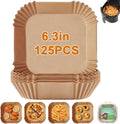 125PCS Non-Stick Air Fryer Liners - Easy Cooking Cleanup