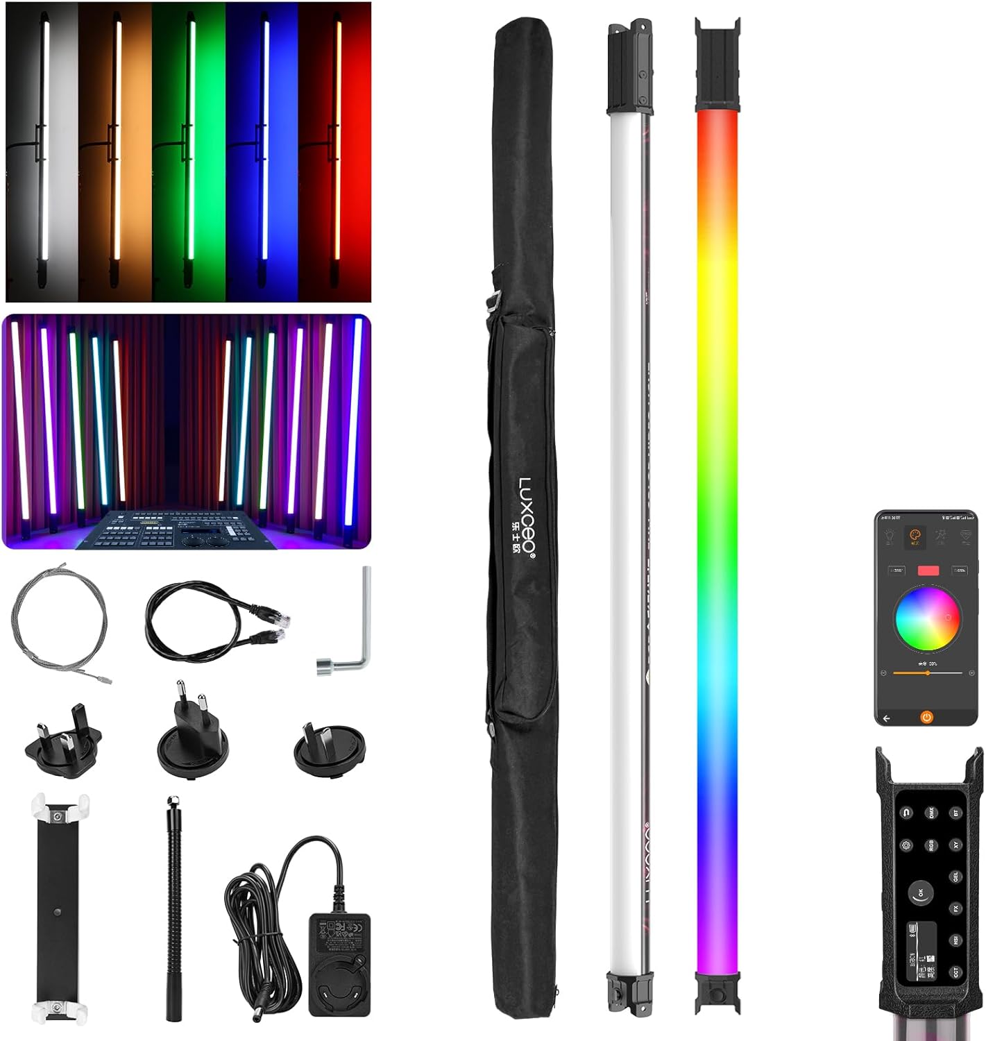 LUXCEO P120S RGB Tube Light for Stunning Photography and Video