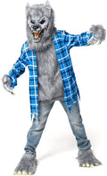 Werewolf Costume for Kids - Durable Grey Werewolf Set for Halloween