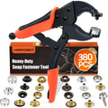 Heavy Duty Snap Fastener Tool with 100 Canvas Snaps - Repair Kit