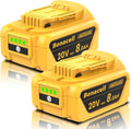 Bonacell 2Pack 8.0Ah 20V Replacement Battery - Long Run Time