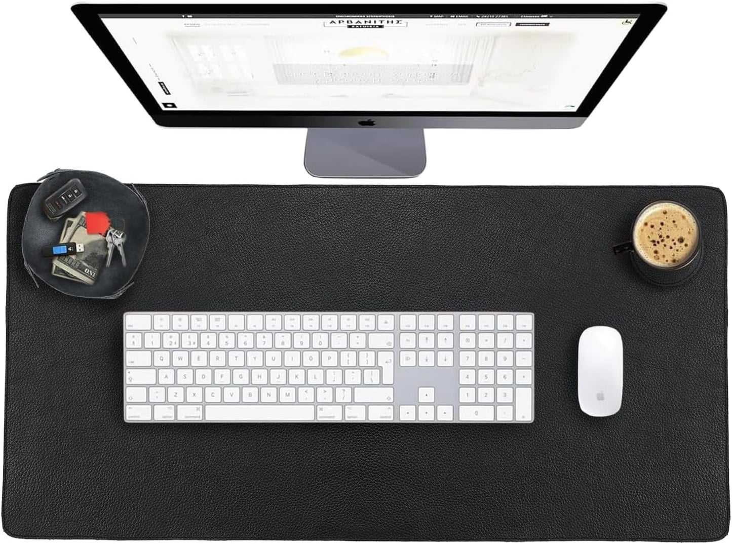 Premium Real Leather Desk Pad by ELIZO - Ultimate Protection