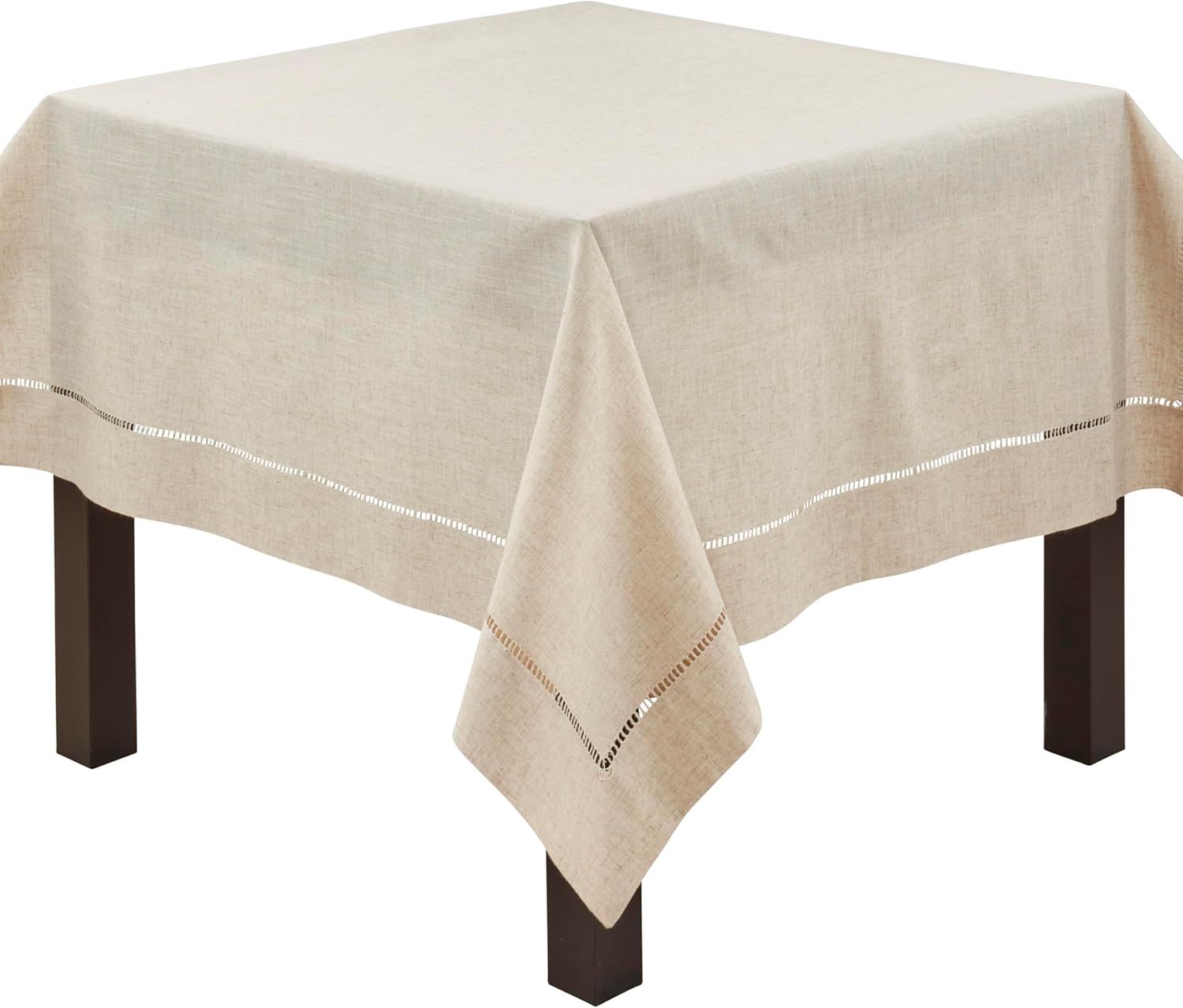 Toscana Tablecloth with Hemstitch Border for Elegant Dining