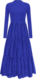 PRETTYGARDEN Long Sleeve Maxi Dress for Elegant Occasions