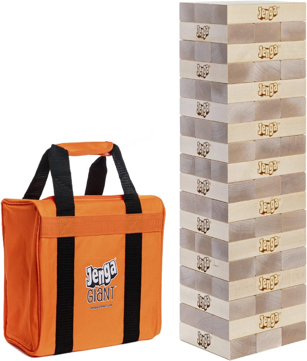 Jenga Giant Hardwood Blocks for Fun Stacking and Crashing