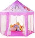 Princess Castle Play Tent for Girls Unicorn Playhouse - Star Lights