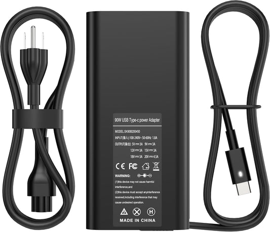 90W Slim USB C Charger for Dell Laptops - YTech