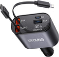 iPhone Car Charger Retractable 100W 4-in-1 Adapter - Fast CarPlay