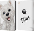 iPad Air 2 Leather Wallet Case with Terrier Faces - USA Made