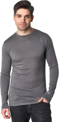 Merino Wool Base Layer Mens - Slim Thermal Shirt for Year-Round Wear