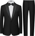 MAGE MALE Men's Slim Fit One Button Tuxedo Suit - Classic Formal Style