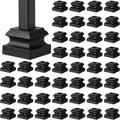 Iron Baluster Shoes Stair Flat Shoe with Screw for 1/2 in Square