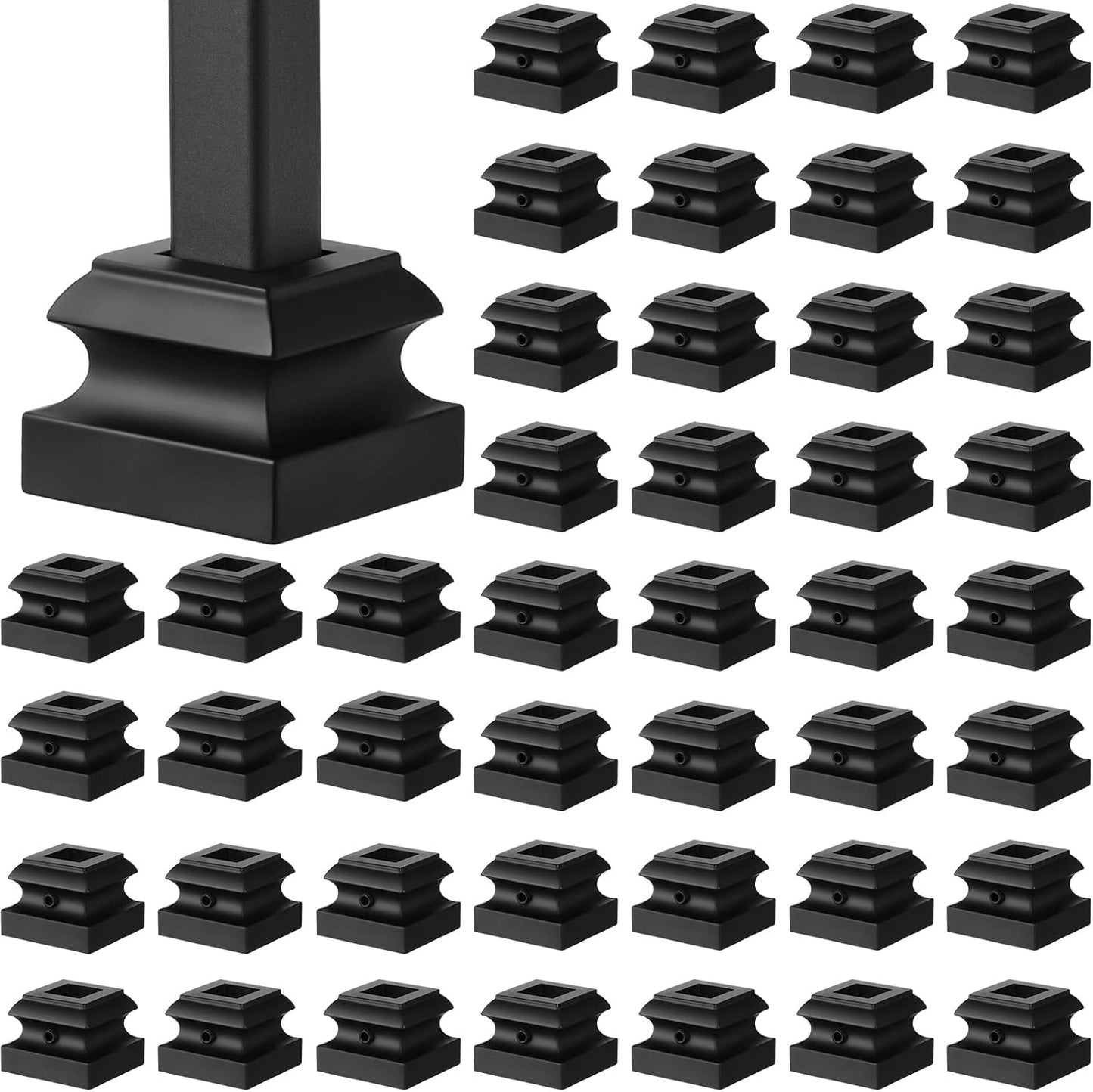 Iron Baluster Shoes for 1/2 Inch Square Staircase Balusters