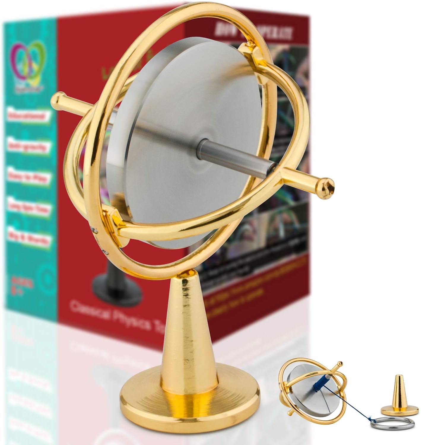 DjuiinoStar Heavy Duty Gyroscope: Durable High-Speed Gaming Toy