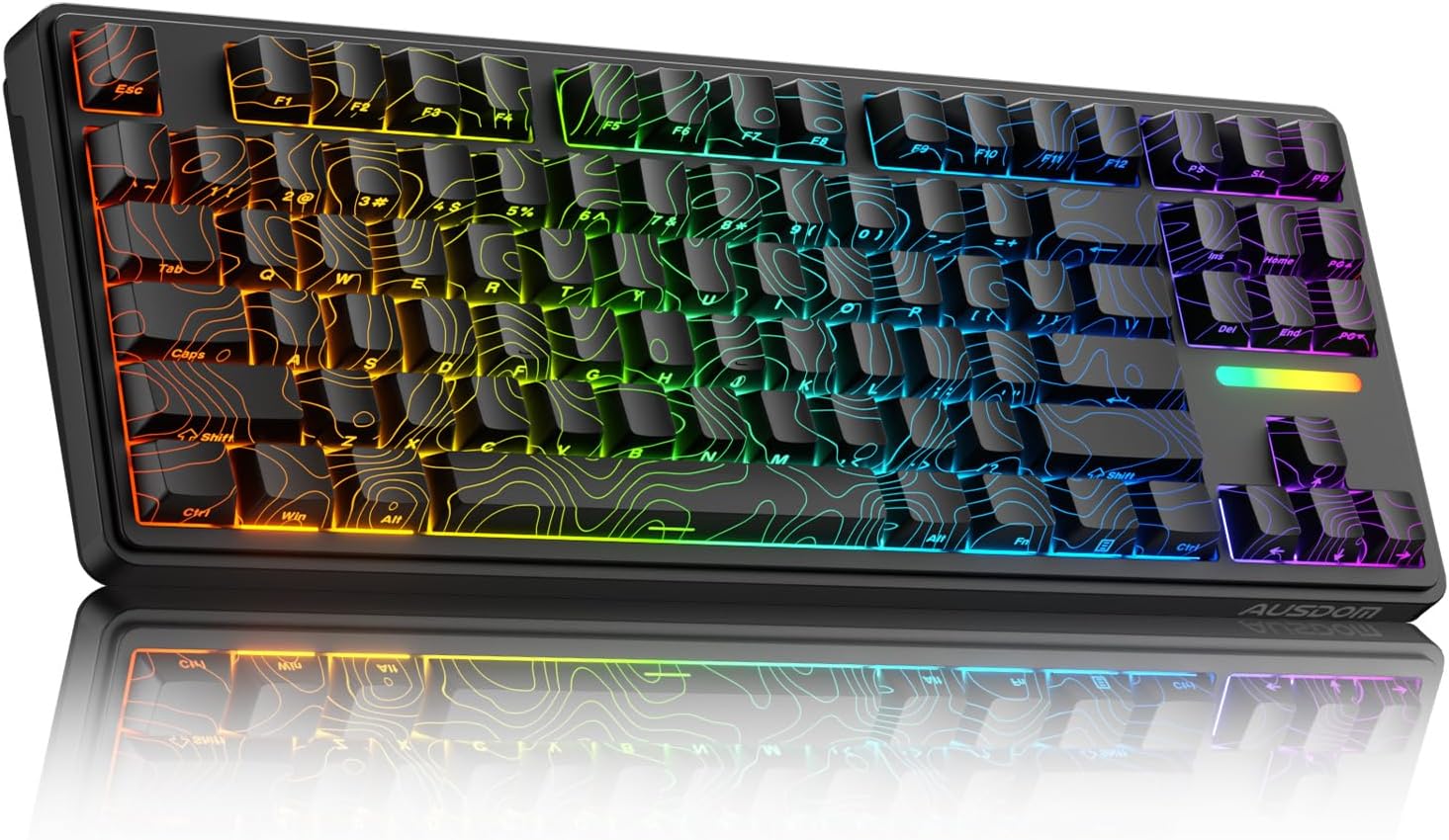 AUSDOM Wireless Mechanical Gaming Keyboard with RGB Backlit