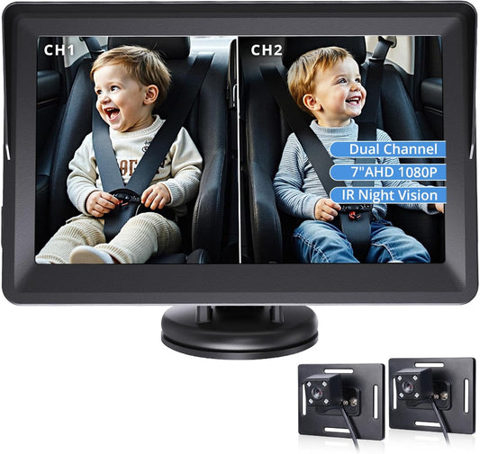 Clear 1080P Dual Camera Baby Monitor by Bioby