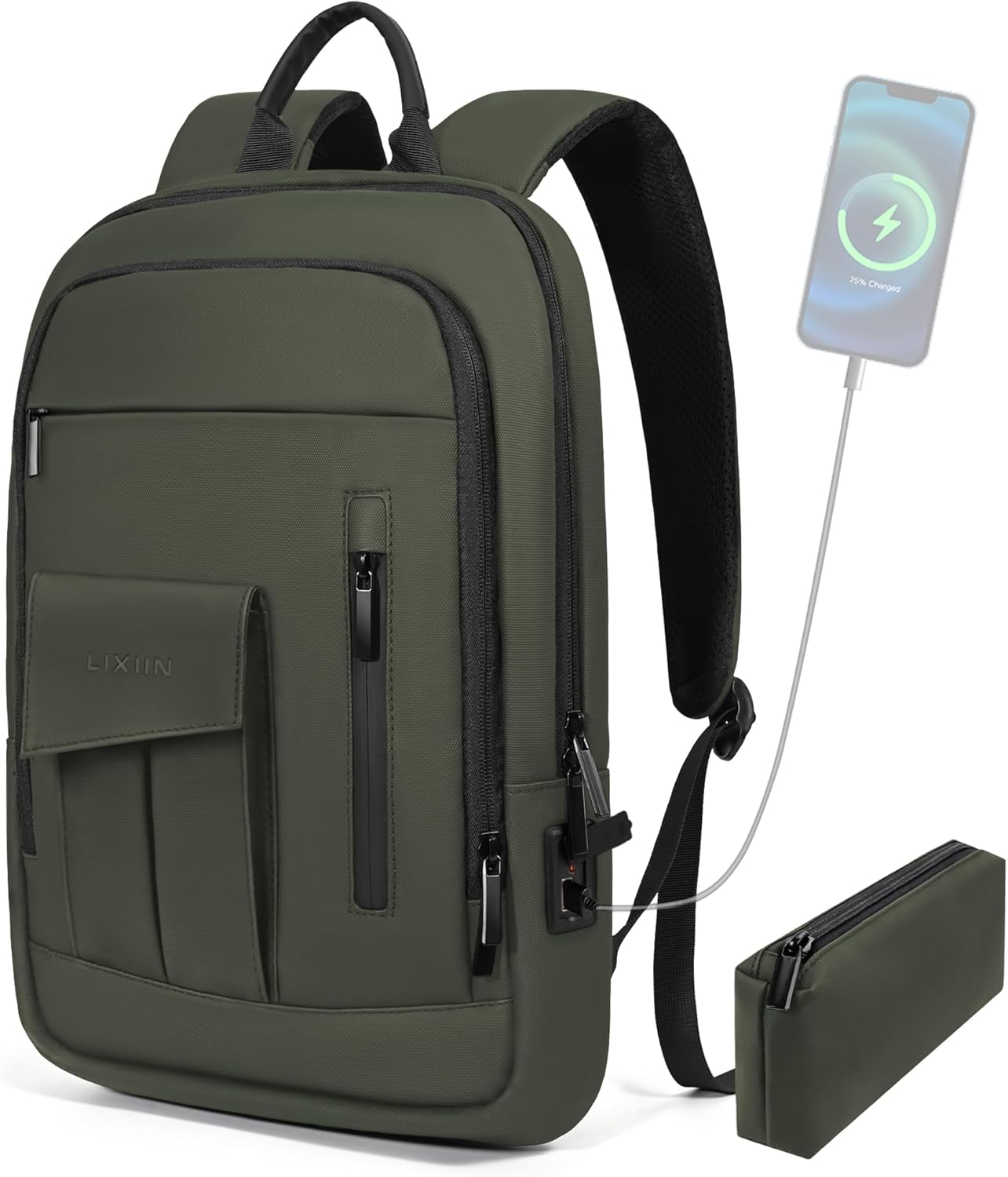Business Backpack for Men Slim Lightweight Laptop Backpack