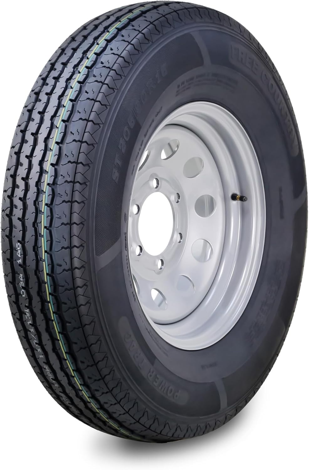 Free Country Trailer Tire Wheel Assembly ST205/90R15 10-Ply E