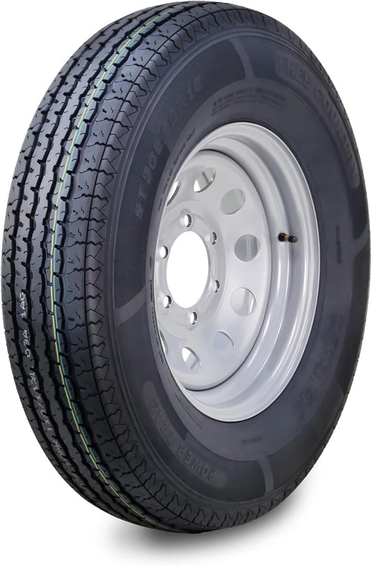 Free Country Trailer Tire Wheel Assembly ST205/90R15 10-Ply E