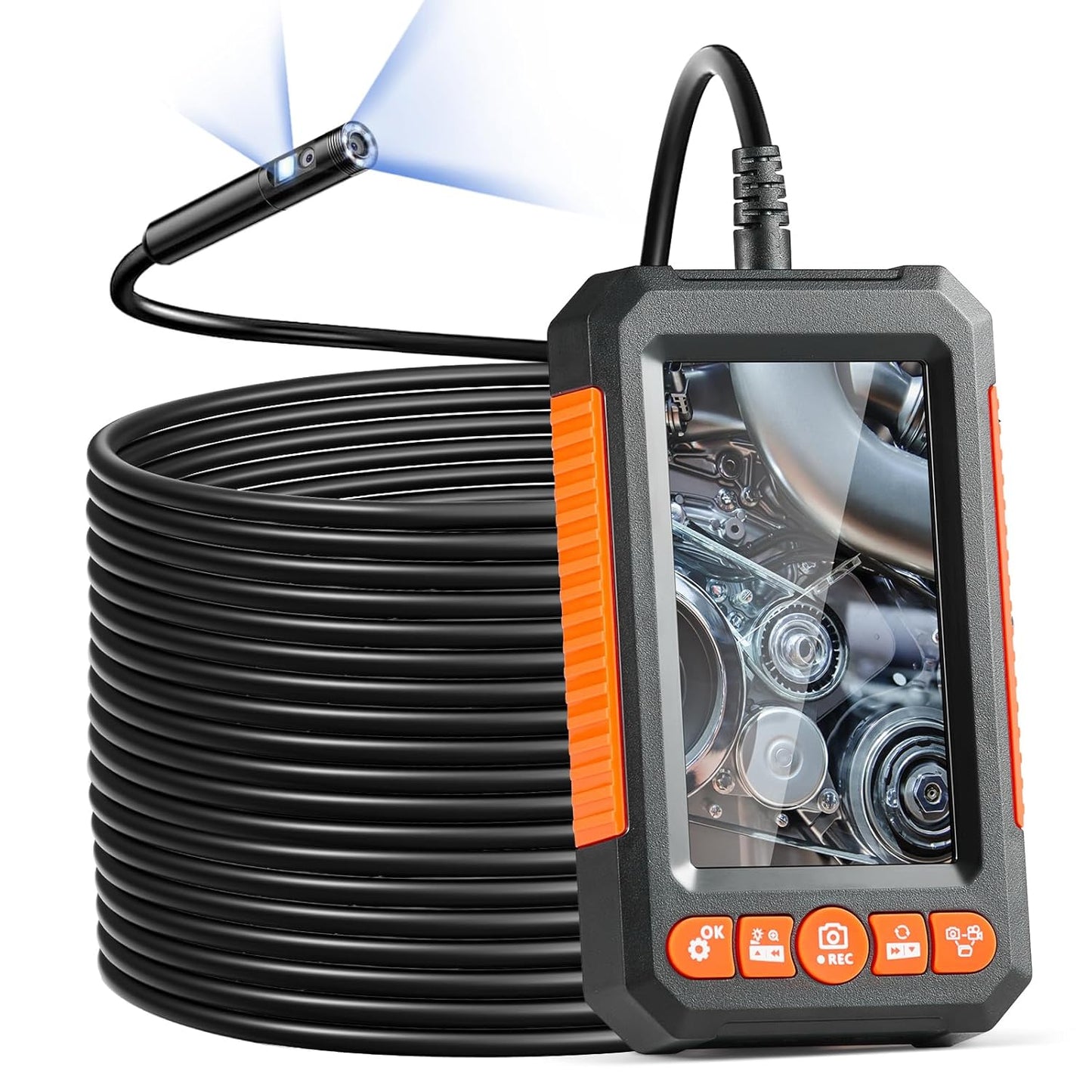 VEVOR Inspection Camera with Light for Automotive and Plumbing