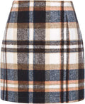 Women's High Waist Plaid Mini Skirt by Onlypuff for Autumn Style