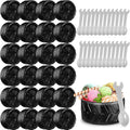 Truck Wheel Ice Cream Bowls Spoon Set - 24 Mini Race Car Cups