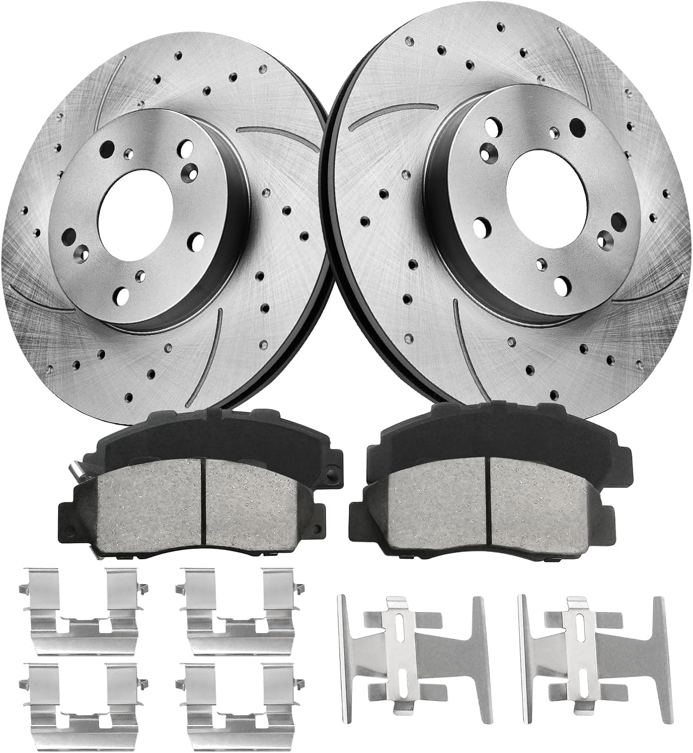 Front Brake Pads And Rotors Kit for 1998-2002 Honda Accord