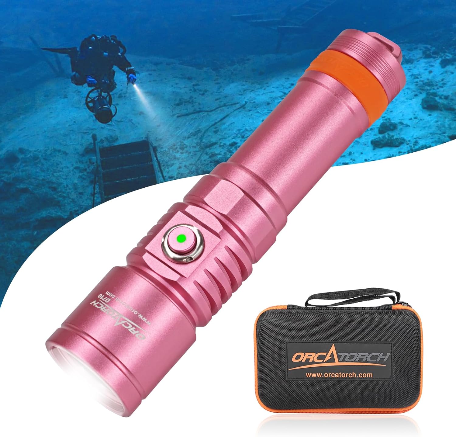 ORCATORCH D710 Scuba Diving Light: 3000 Lumens Brightness