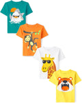 Baby and Toddler Boys Animal Graphic T-Shirts Multipack - Soft Fit