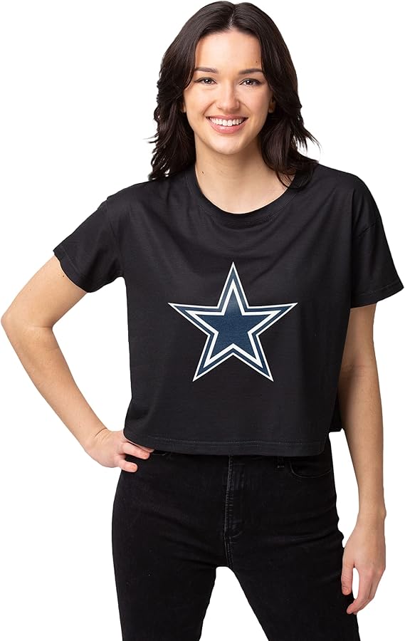 Foco Women's NFL Team Logo Ladies Fashion Crop Top Shirt Review