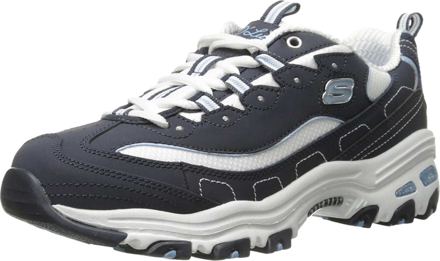 Skechers Women's D'Lites-Biggest Fan Trainers for Ultimate Comfort