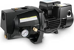 Acquaer 1HP Shallow Well Jet Pump for Garden and Lawn Use