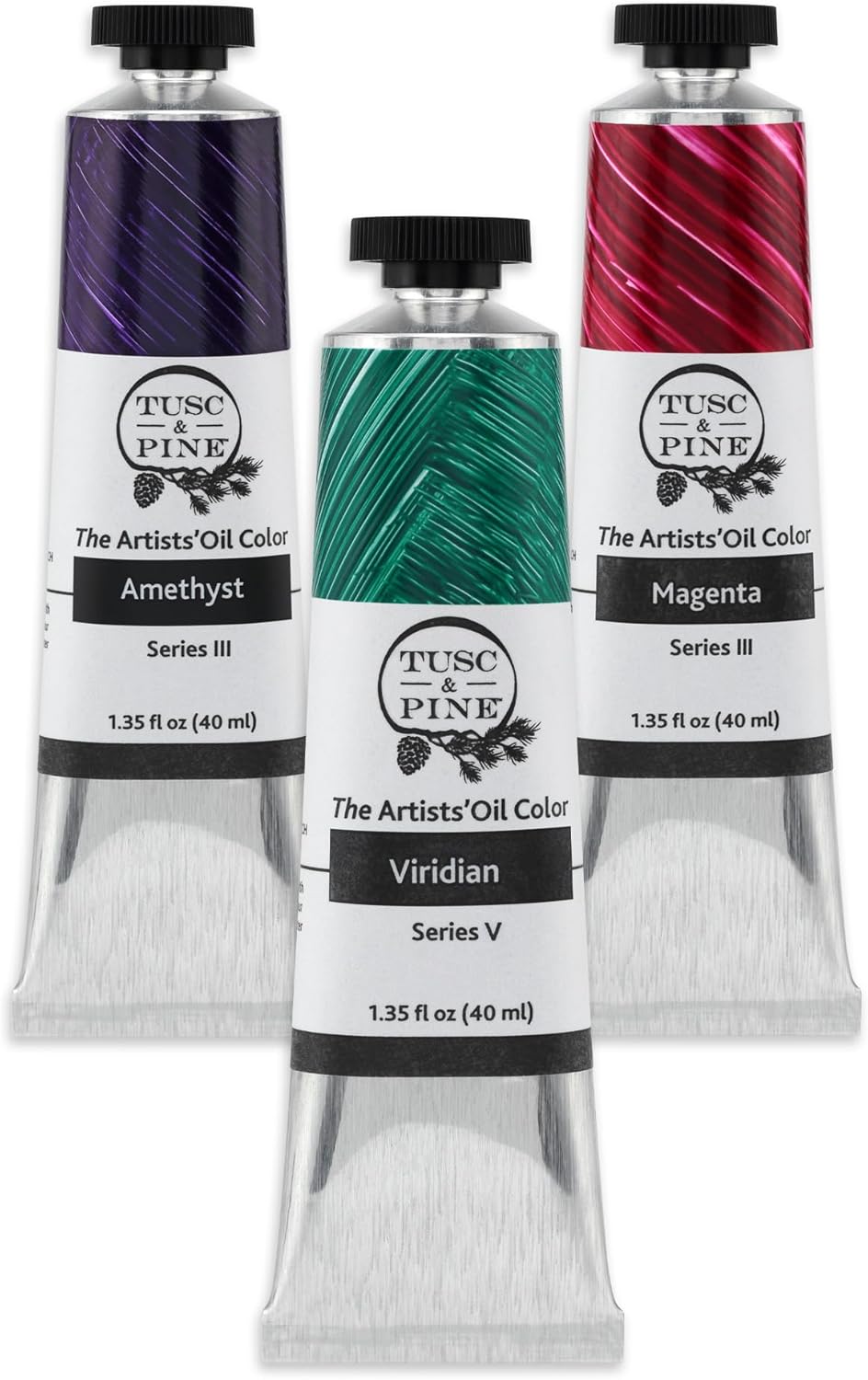 Tusc & Pine Artist Oil Paint Set - Assorted Jewel Tones 40 ml