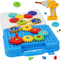 Gears Toys for Kids Ages 4-8 - STEM Building Gears Set