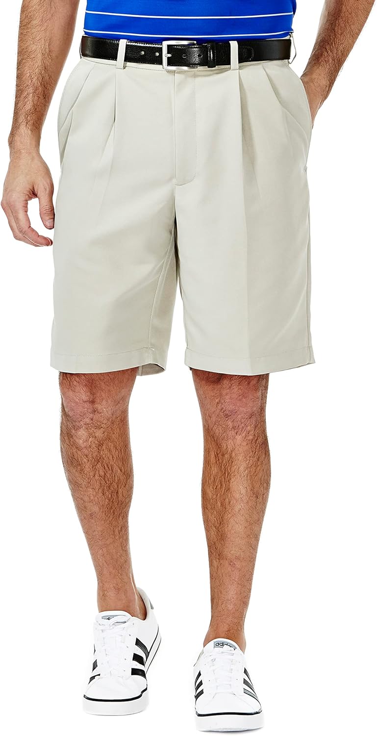 Haggar Men's Cool 18 Classic Fit Pleat Front Shorts Review