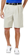 Men's Classic Fit Pleat Front Expandable Waistband Shorts - Cool 18